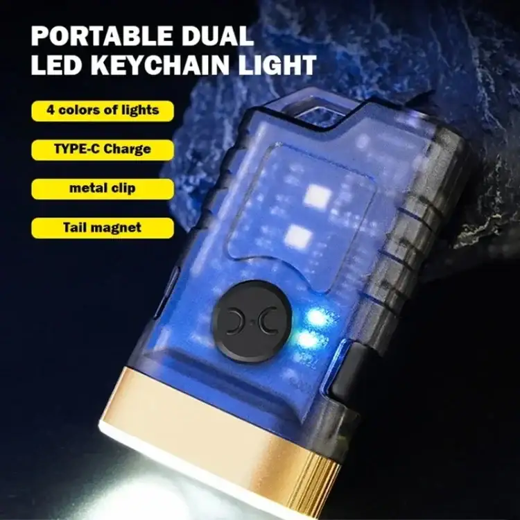 A11 Mini LED -taskulamppu kahdella LED-valolla