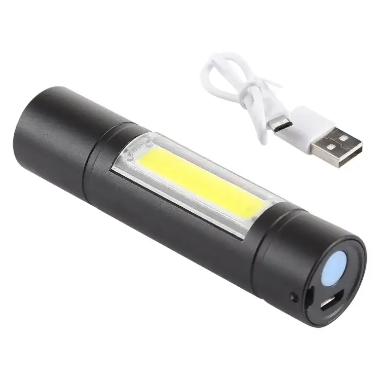 A1 USB-taskulamppu kiinteällä tarkennuksella ja 3 valotilalla