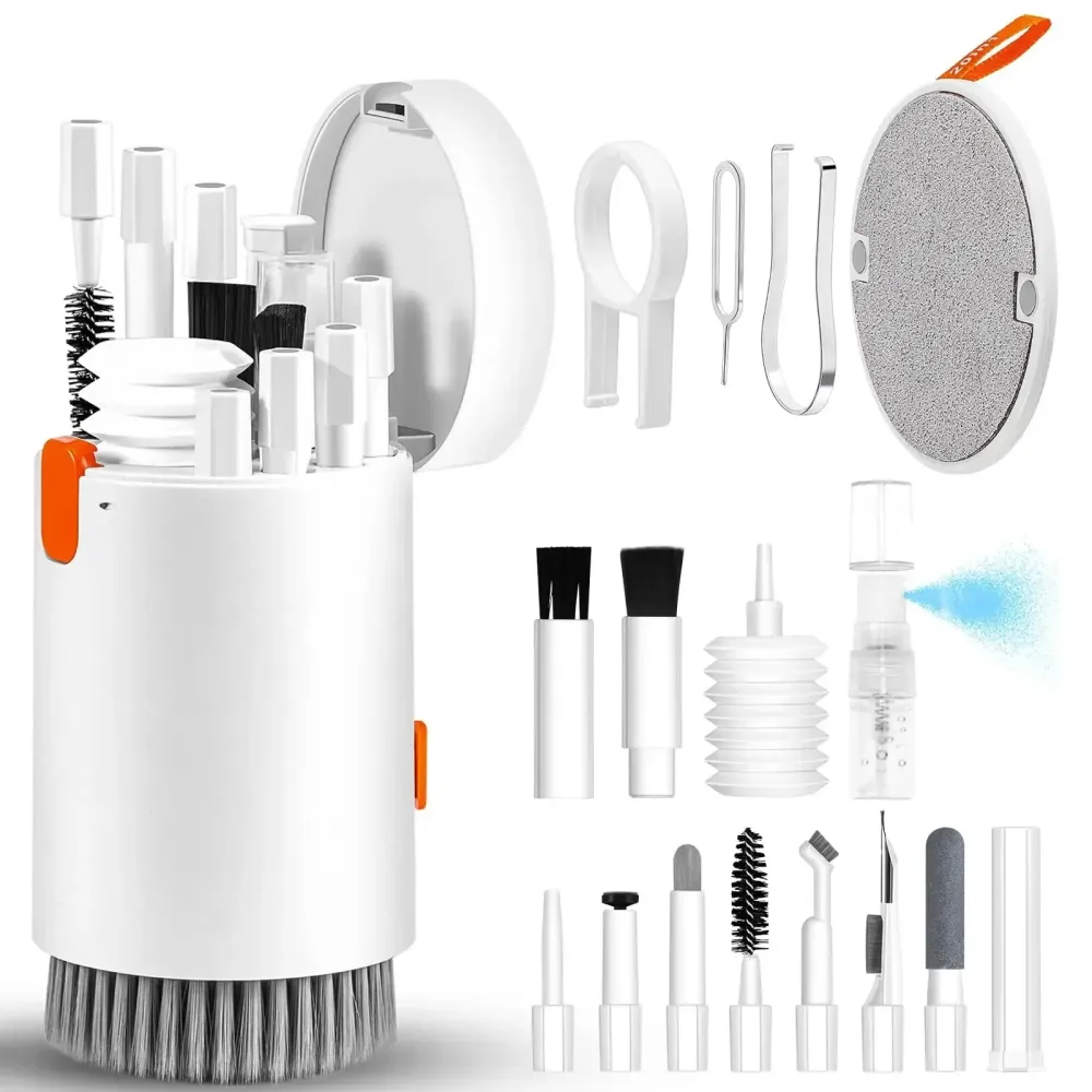 20 1 Electronics Cleaning Kit - Professional Laptop Keyboard Screen Cleaner AirPod Cleaning Pen, Air Blower, Keycap Puller...