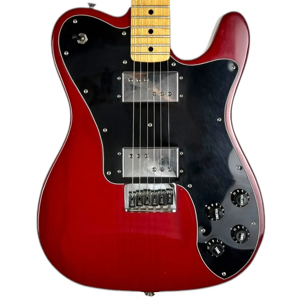 Fender Telecaster Deluxe 1978 - Läpinäkyvä Punainen - Herbie Gastellum Kaula