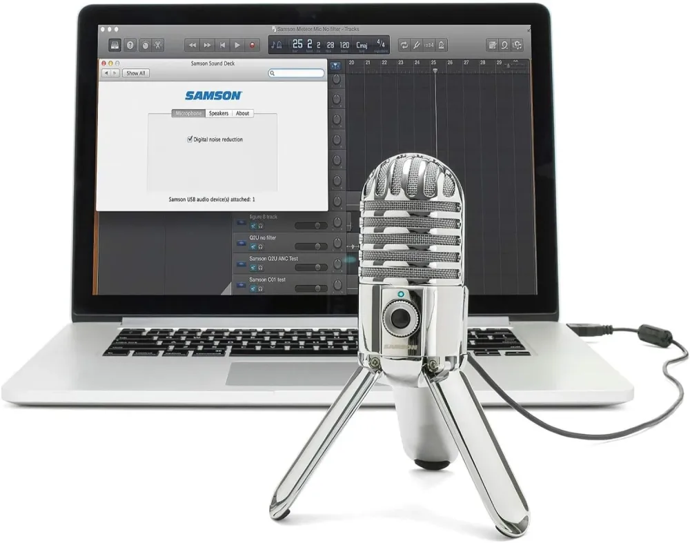 Meteor MIC USB Studio -lauhdutin mikrofoni (Chrome) Dragonille