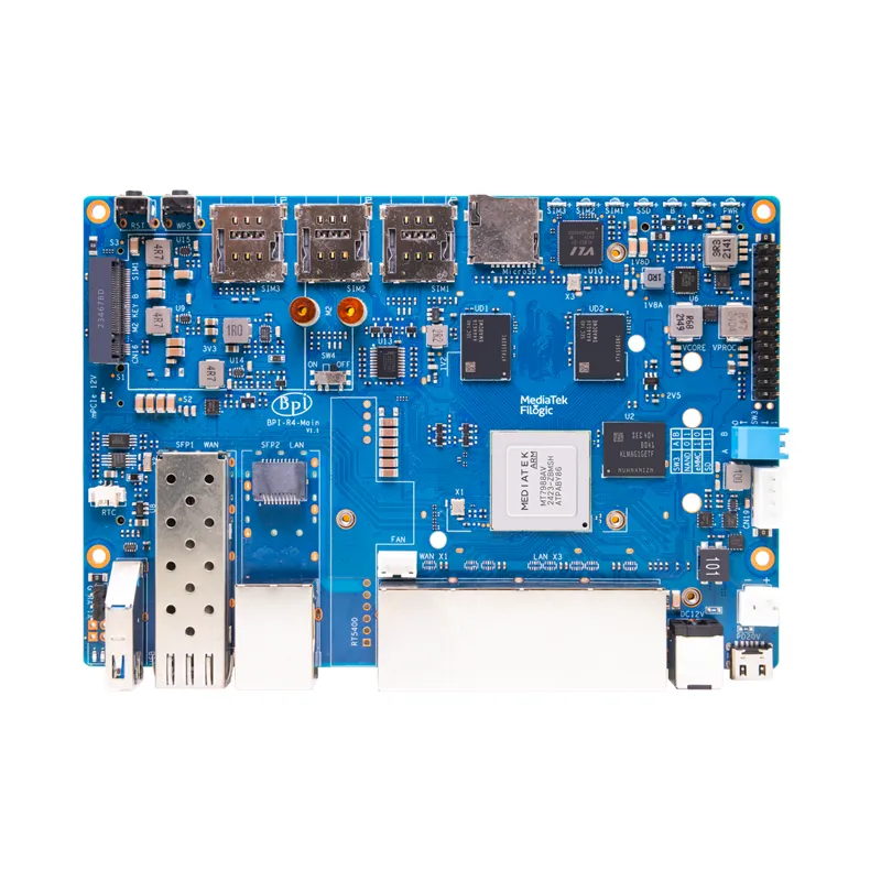 Banana Pi BPI-R4-4E (PoE) | MT7988A | 2.5GbE Reitittimen levy