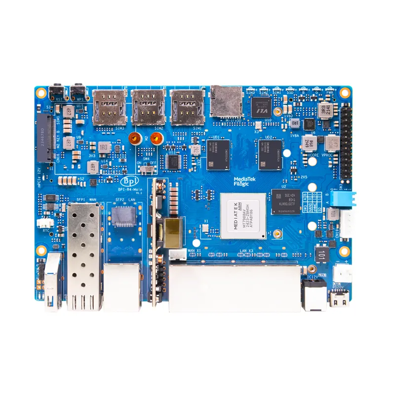 Banana Pi BPI-R4-4P (PoE) | MT7988A | 4GB Reitittimen levy