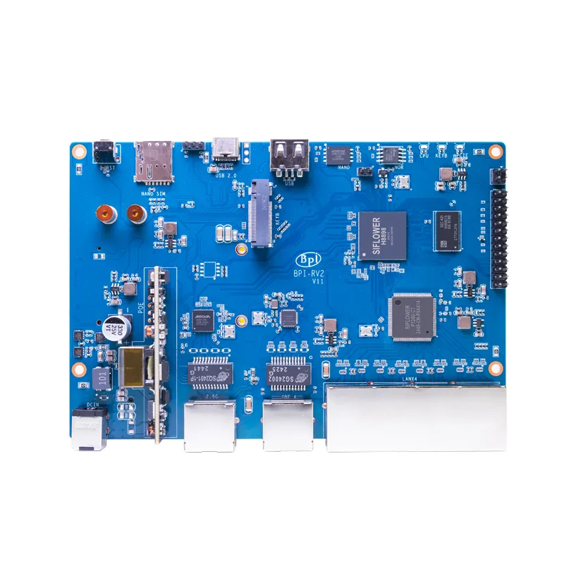 Banana Pi BPI-RV2-POE | SF21H8898 | RISC-V PoE Reitittimen levy