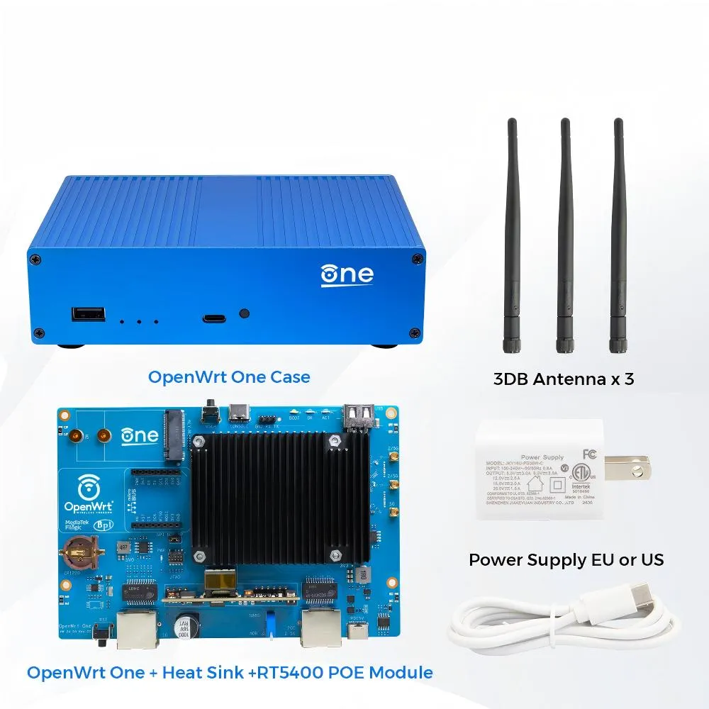 Banana Pi OpenWrt One Täysi sarja | MT7981B | Wi-Fi 6 Reititin