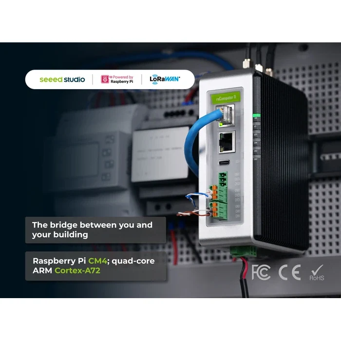 Seeed Studio reComputer R1225 LoRaWAN-reititin ja teollisuusohjain (EU868-4G)