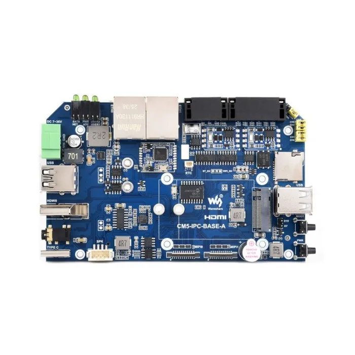 Waveshare Gigabit/2,5G Kaksinkertainen Ethernet Teollisuustietokone RPi CM5:llä