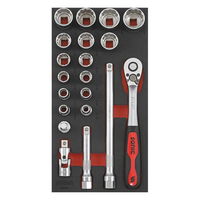 Sonic Drive Socket 1/2" Set US Koot