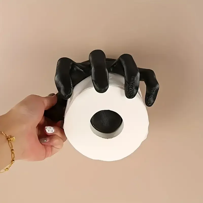 1Pc Novel Gothic Style Black Witch Hand Bathroom Toilet Paper Decoration Box Creative Design Home Decoration Craft
