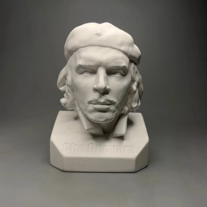 Che Guevara Model Cuban Hero Plaster Figurine Sculpture Desktop Cabinet Bookshelf Modern Home Decoration Ornaments Souvenirs