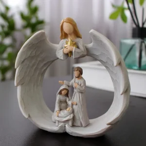Creative Angel Ornament Resin Crafts Home Decoration Jesus Ornament Give Mother's Day Gift
