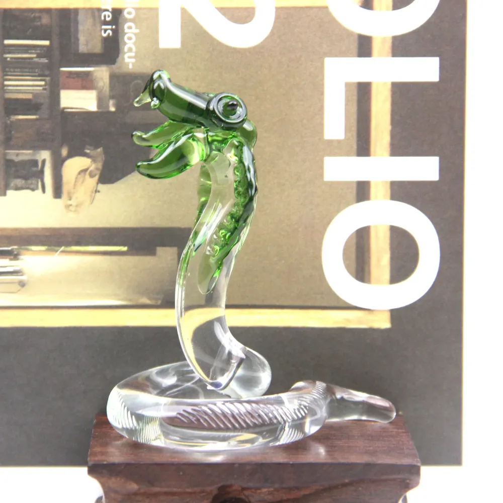 Crystal Snake Figurine Glass Snakes animals Carved Healing Crystal Animal Statue Sculpture Home Decoration Gift Aventurine...