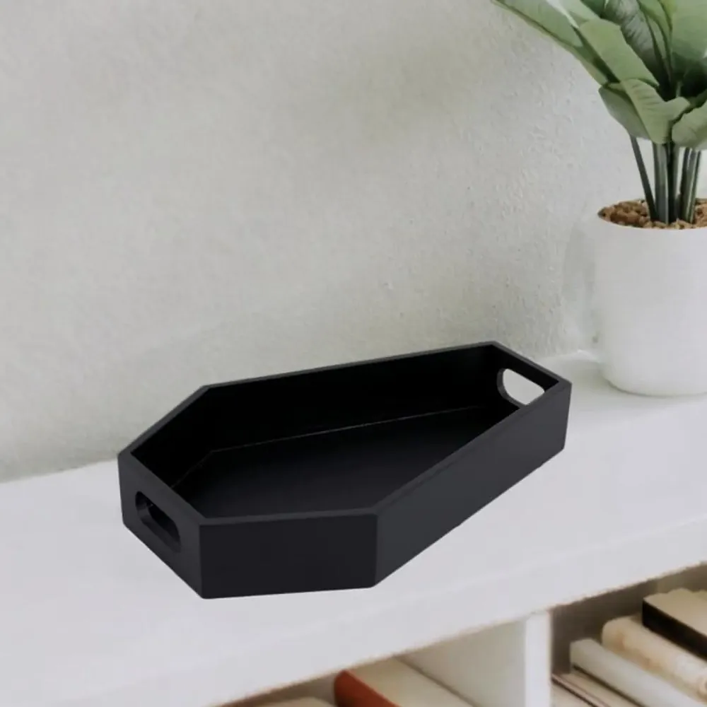 Gothic Casket Tray Serving Tray Wear Resistant Easy to Use Storage Tool Home Decor Decorations Home Entryway Bedroom