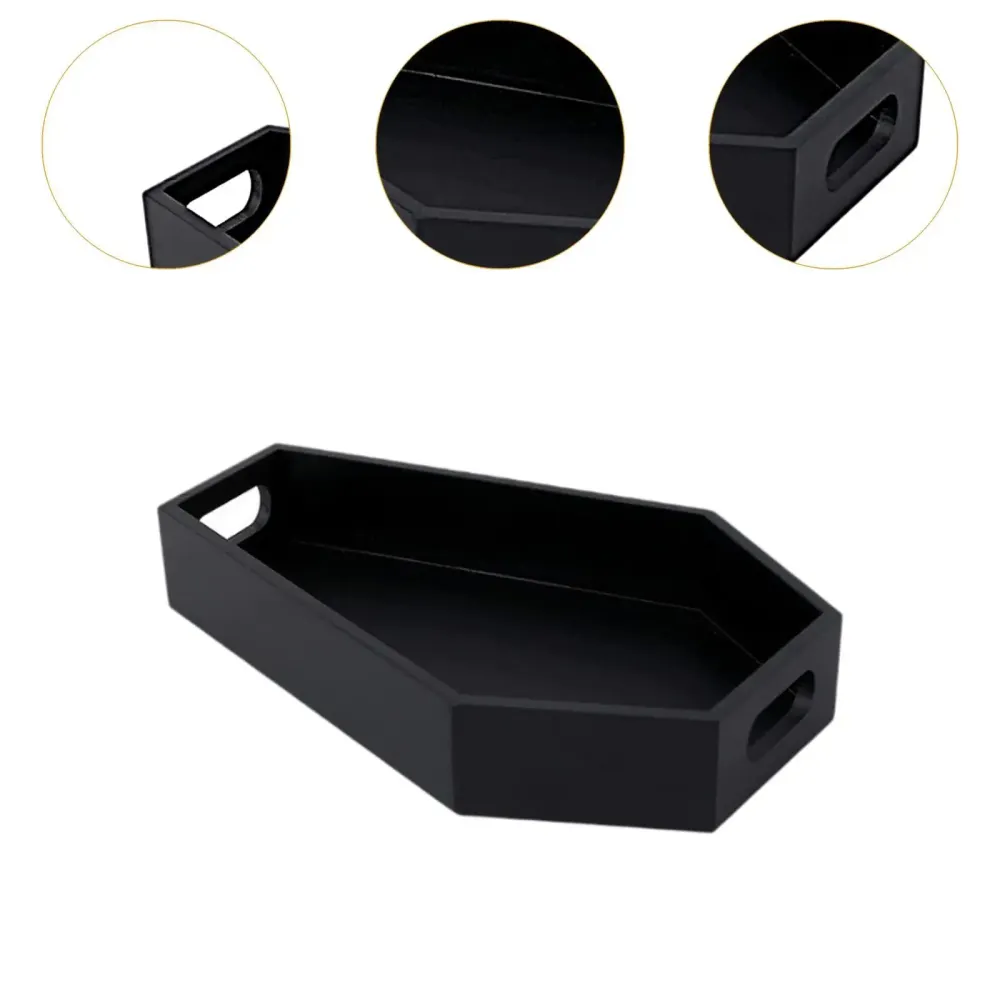 Gothic Casket Tray Serving Tray Wear Resistant Easy to Use Storage Tool Home Decor Decorations Home Entryway Bedroom