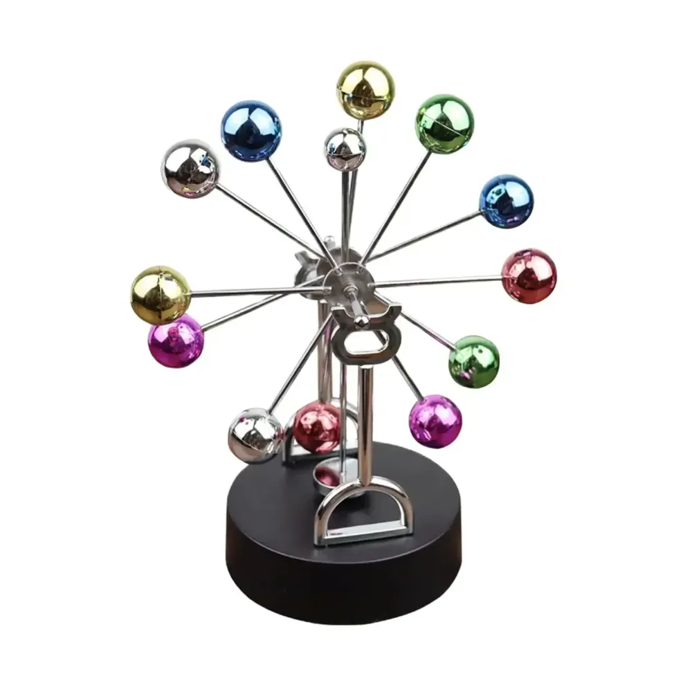 New Miniature Ferris Wheel Perpetual Motion Newton Pendulum Eternal Celestial Model Magnetic Ornament Home Decoration