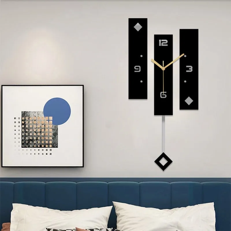 Nordic Clock Pendulum Large Size Wall Watch Modern Design Home Decoration Big Duvar Saati Decor