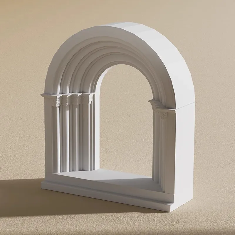 Roman Arch Plaster Relief Sculpture Art Decor Coffee Table Display Nordic Home Decor Aesthetic Cultural Collectible Statue