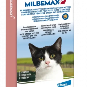 Milbemax-madotus pienille kissoille/kissanpennuille – 2 tablettia
