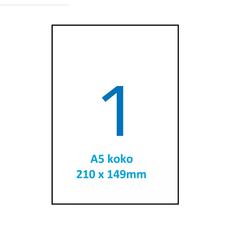 A5-kokoinen monitoimitarra (210×149,2mm) 1000kpl.!