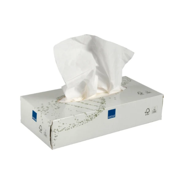Abena CARE-NESS Excellent kasvopyyhe 2krs 20x19,5cm valkoinen 100kpl/rasia, 40 rasiaa laatikossa.