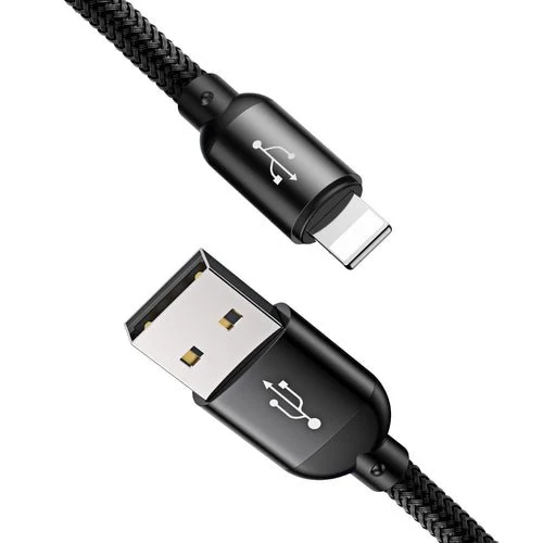 Baseus 3--1 USB- -kaapeli, 0,3 m, musta (micro USB, Lightning, USB-C)