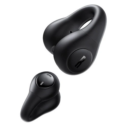 Baseus Bass 15 langattomat klipsikuulokkeet OWS + USB-C-kaapeli - Musta