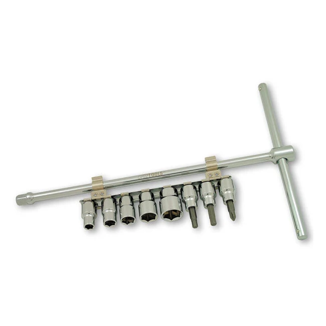 Cruztools 3/8" Drive liukuva T-kahvasarja pistorasioineen