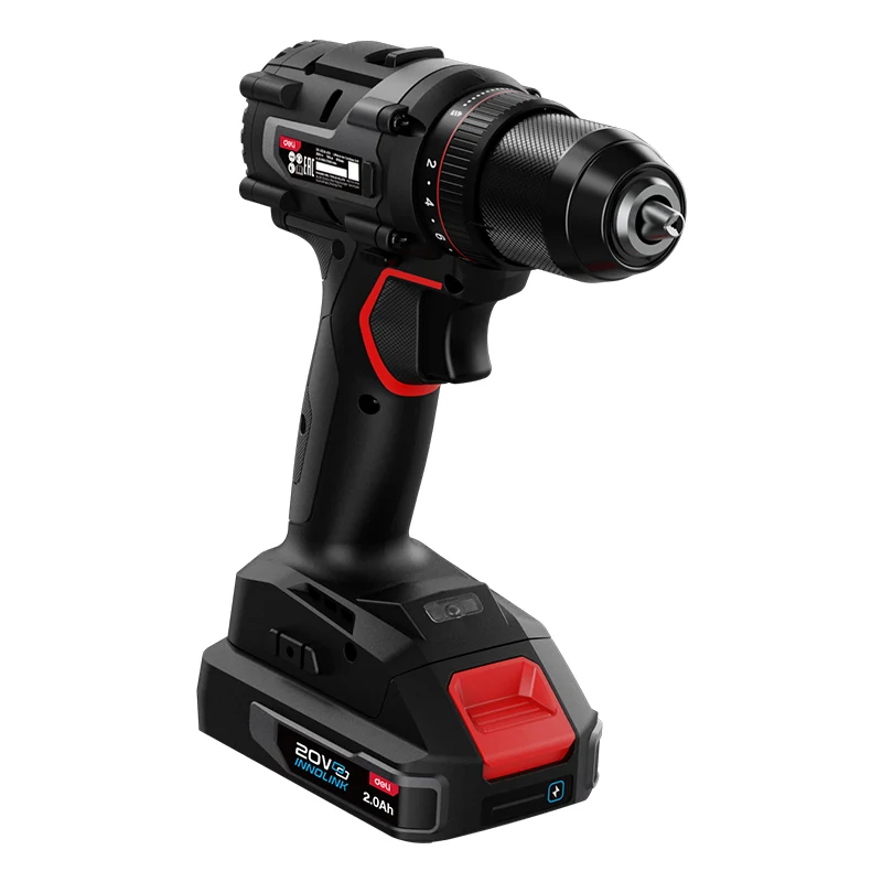 Deli Tools 20V akkuporakone 70Nm (sisältää 2*2,0Ah akut sekä laturin)