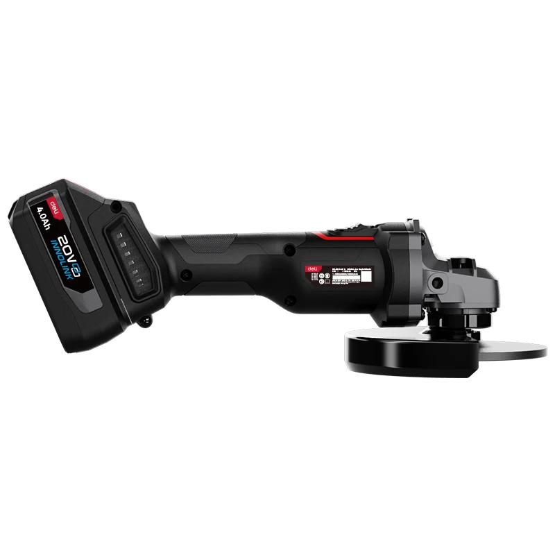 Deli Tools 20V kulmahiomakone 125mm (sisältää 2*4,0Ah akut sekä laturin)