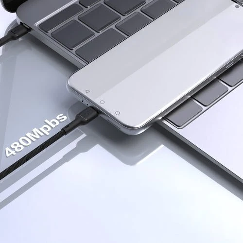 Dudao L9C Max 240W PD USB-C -kaapeli 1,2 m - Musta