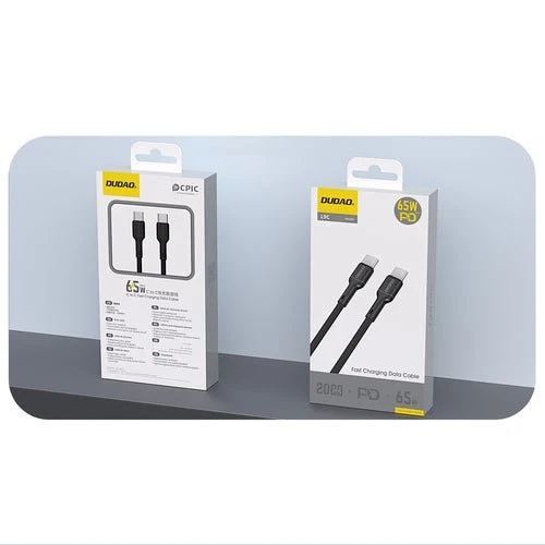 Dudao L9C USB-C-kaapeli 65 W - 2 m - Musta