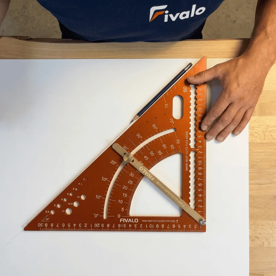 Fivalo™ Tarkkuus 7--1 Puusepän Merkintäkulmaviivain