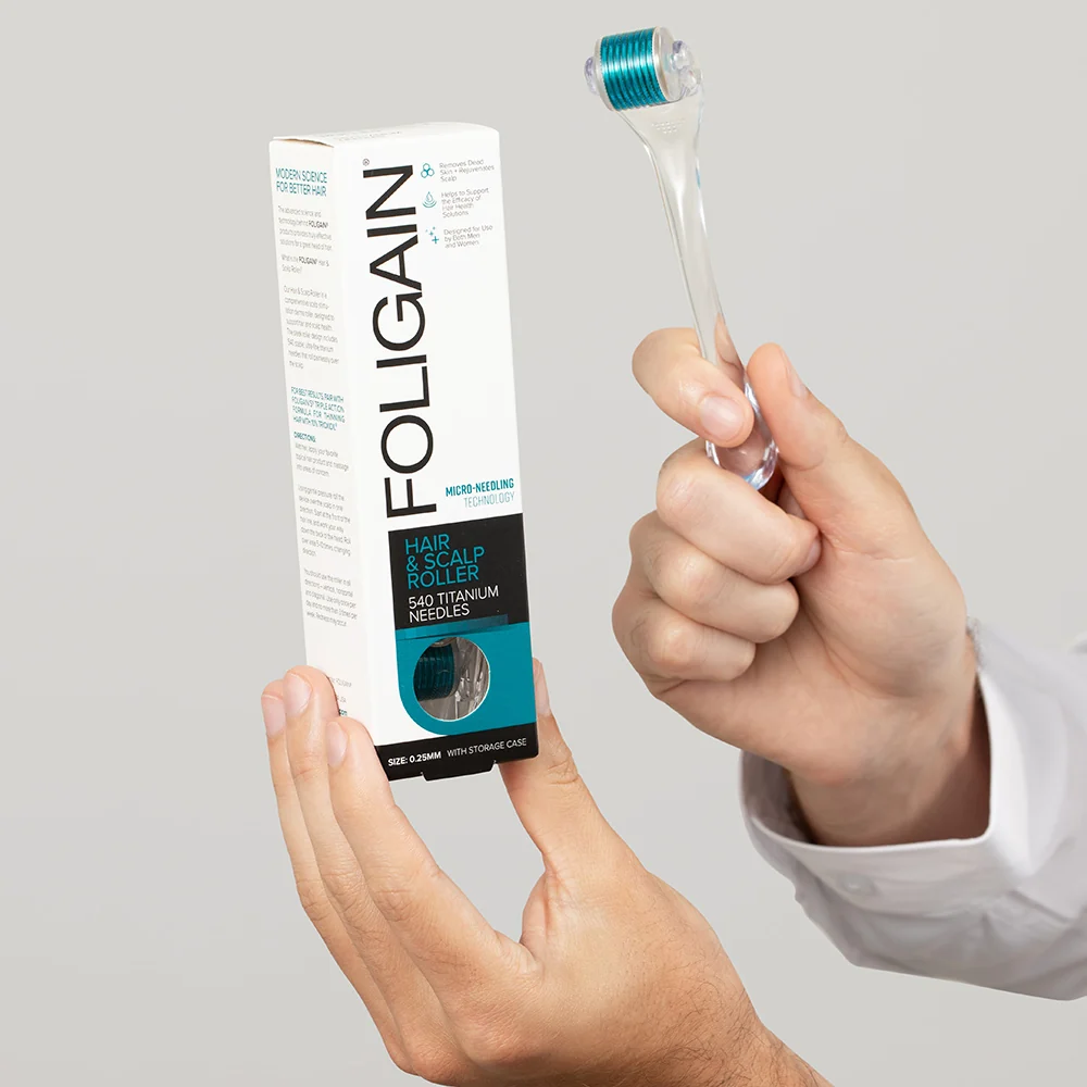 FOLIGAIN Hair & Scalp Roller 0,25 titaanineulat