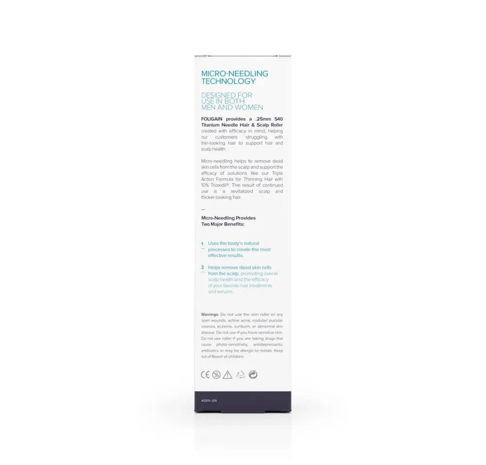 FOLIGAIN Hair & Scalp Roller 0,25 titaanineulat