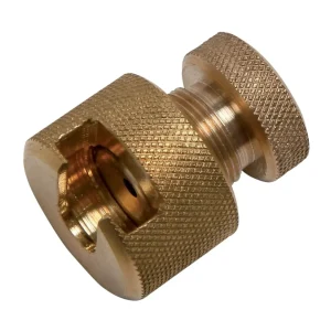 GEWA End button remover Yellow brass