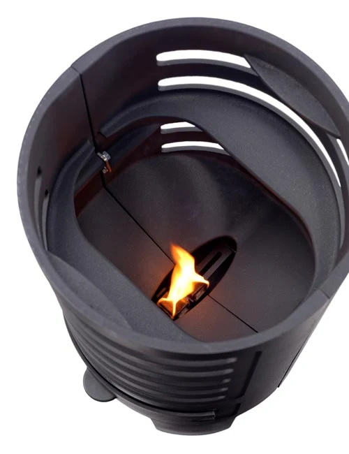 Gussisen Fire -pylväs tuhkalaatikon puutarha- ja terassille (61cm)