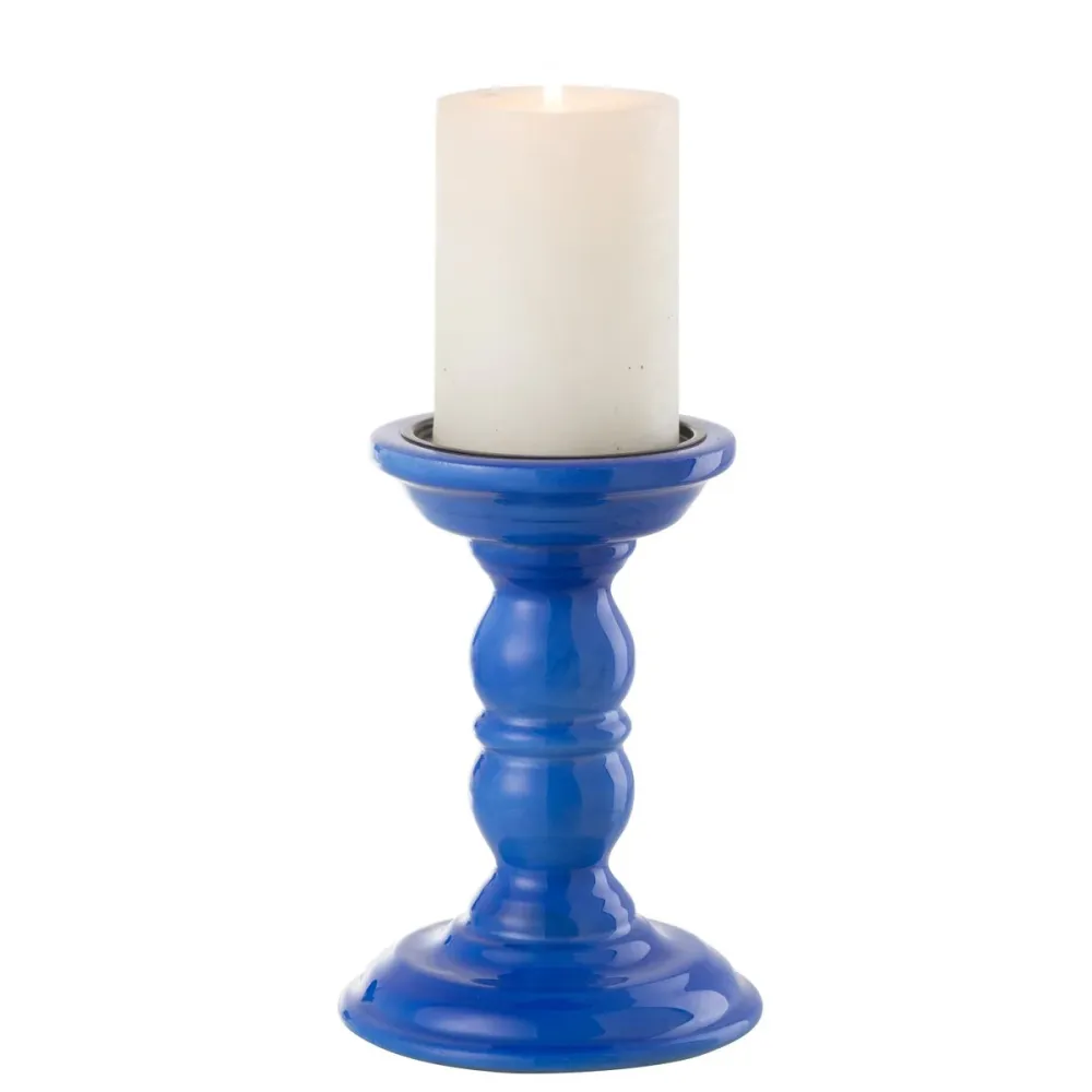 J-Line Candlestick Halter Mangohout Blau