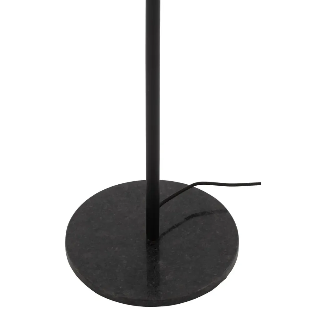 J-Line Stehleuchte Metall/Marmor Schwarz