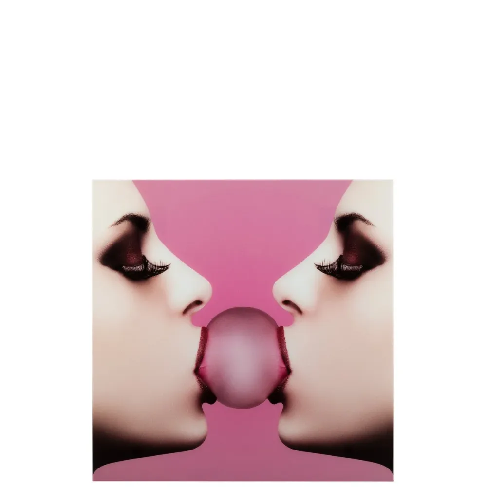 J-Line Wall Deco Bubble Gum Gehärtetes Glas Pink