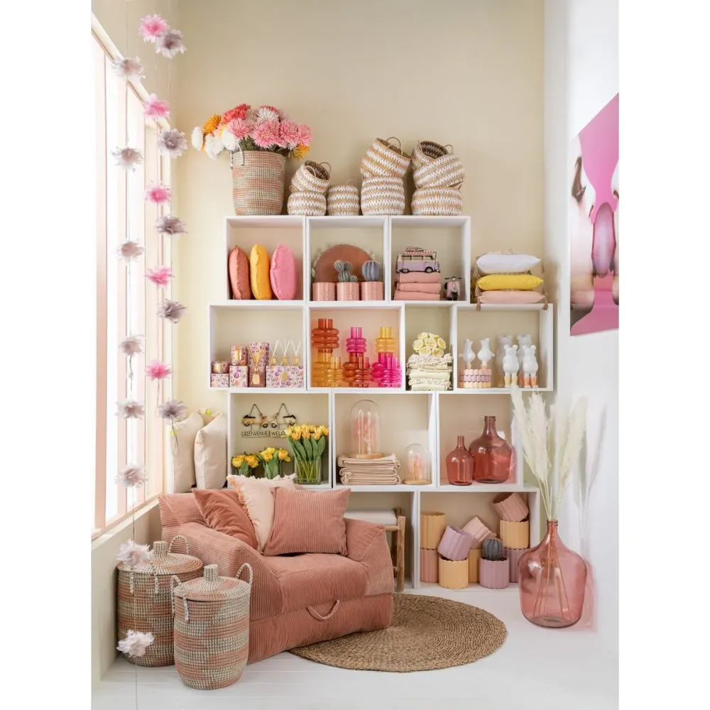 J-Line Wall Deco Bubble Gum Gehärtetes Glas Pink