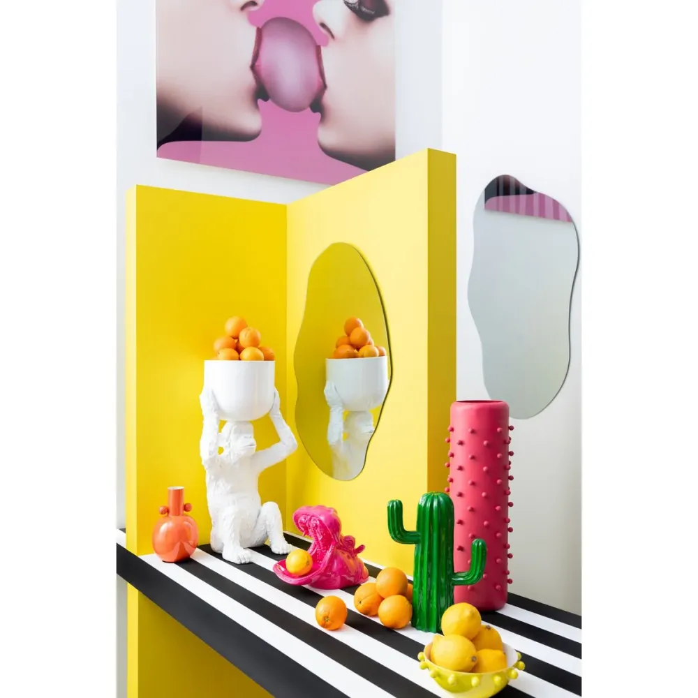 J-Line Wall Deco Bubble Gum Gehärtetes Glas Pink
