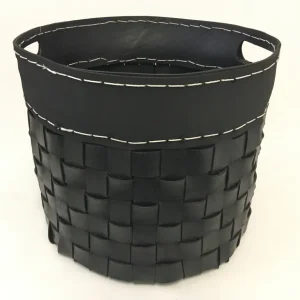Kierrätetyistä ja punotuista renkaista valmistettu puuhakorit/kumi 42 cm
