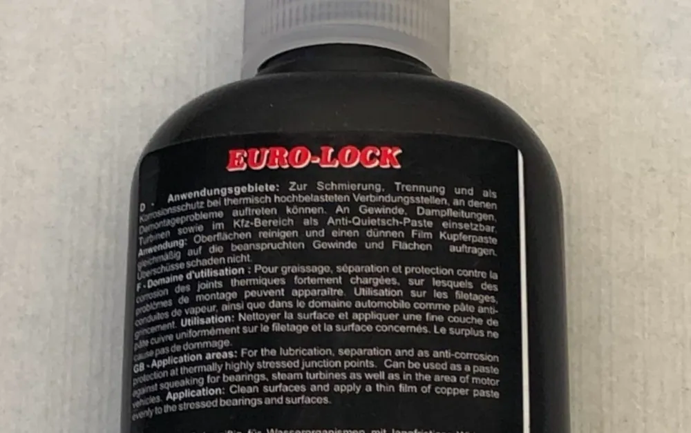 Lämpöresistentti kuparipasta 100 g putki -40 ° C -1150 ° C