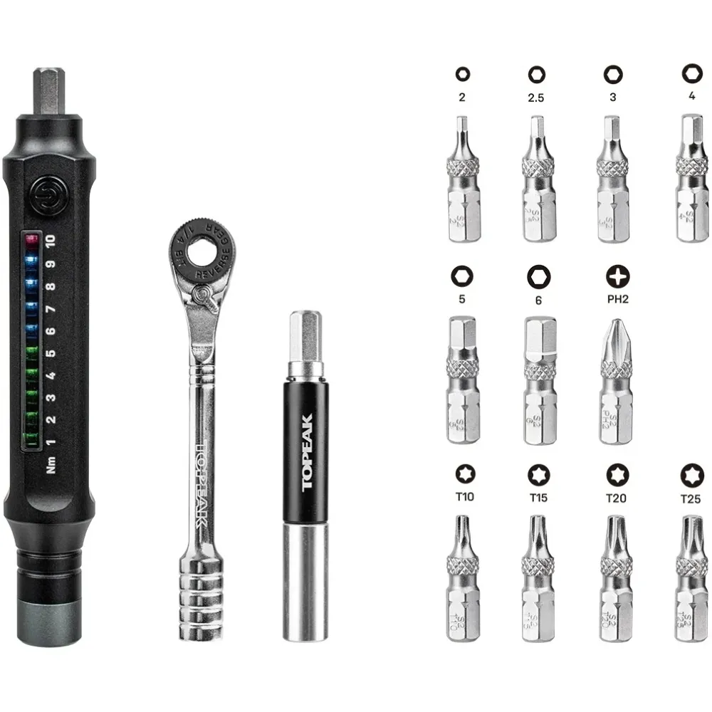 Momenttiavain TOPEAK E-TORQBAR (1-10 Nm)