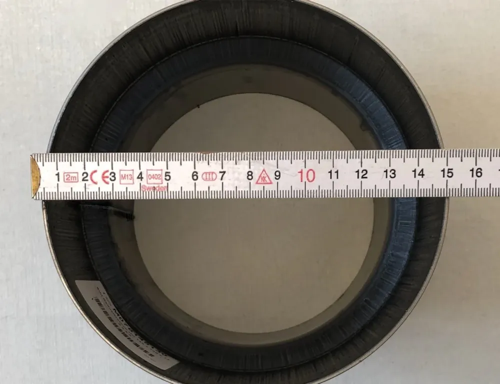 Pelkistys 145 - 130 mm uuniputken pelkistyssiirtoteräs tyhjä