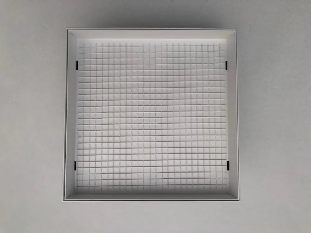 Puhdistuskapseli 17 x 17 cm valkoinen puhdistamista tai liimausta varten