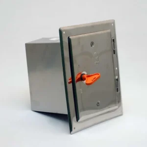 Puhdistusovi 14x20 cm 20 cm: n työntö -keksi takka -ovi ruostumattomasta teräksestä