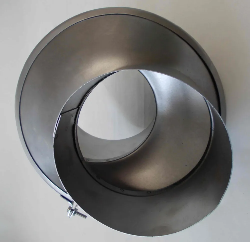 Pyörivä laatikko polvi DN 120 mm uute 0-60 mm Säädettävä