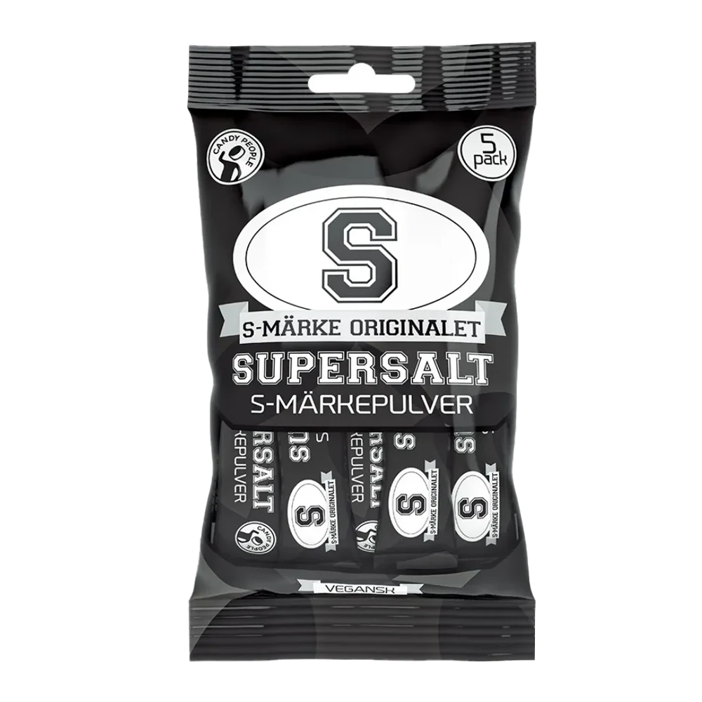 S-Märke Orginalet Supersalt Pulver 5-pack 45g