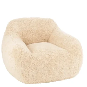 Sofa Shearl Polyester Creme Small
